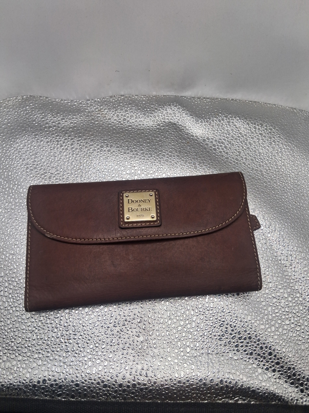 Dooney & Bourke Brown Leather Wallet - Picture 2 of 12